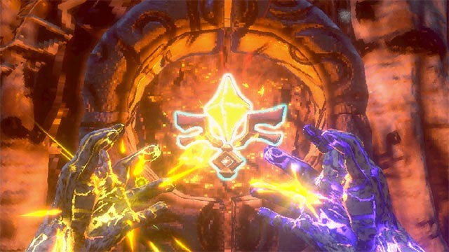 Liên tục nâng cấp sức mạnh anh hùng bằng key, rune thu thập được trong Into the Pit game