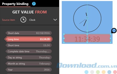 Thiết lập thời gian trình chiếu