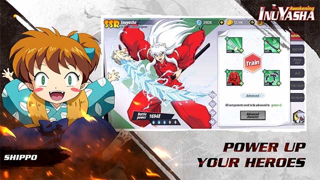 Thăng cấp cho các anh hùng để giúp họ trở nên mạnh hơn