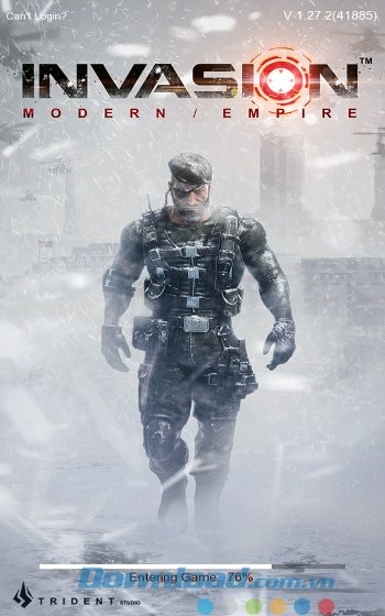 Giao diện khởi động game Invasion: Modern Empire