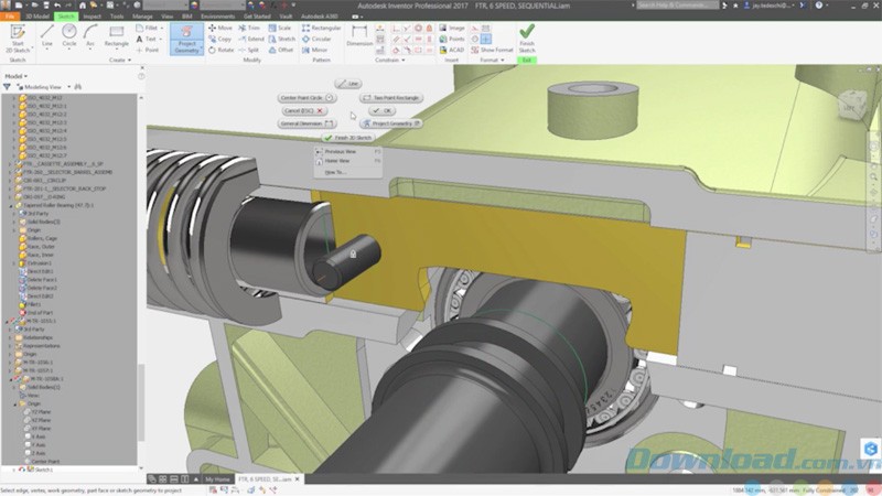 Truy cập menu tại con trỏ chuột