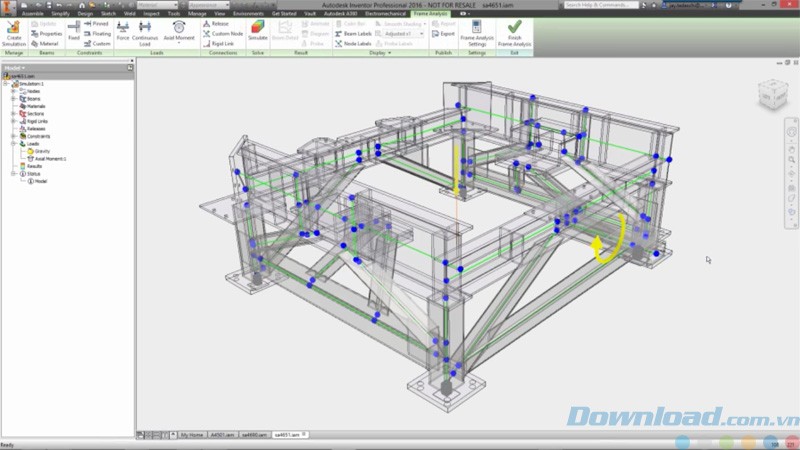 Thiết kế khung tự động trong Inventor