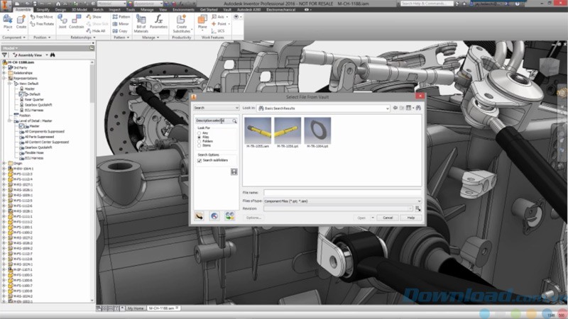 Khả năng quản lý tài liệu của Inventor