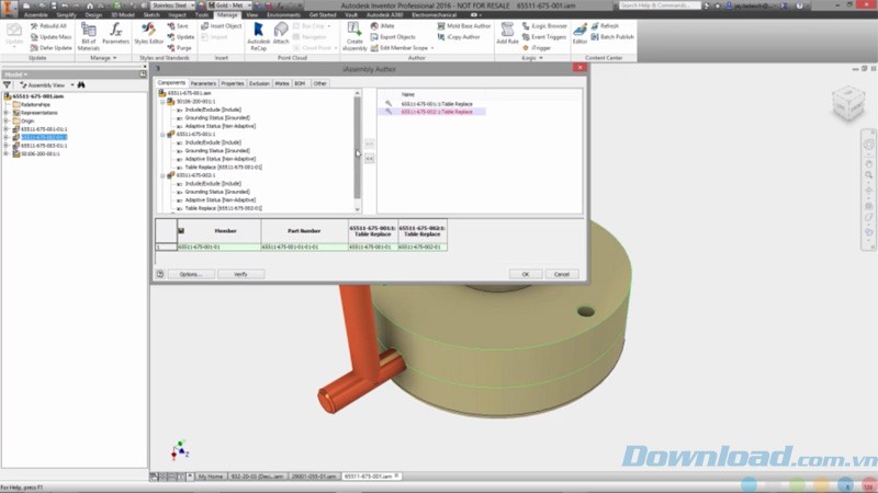 Chèn lắp ráp trong thiết kế