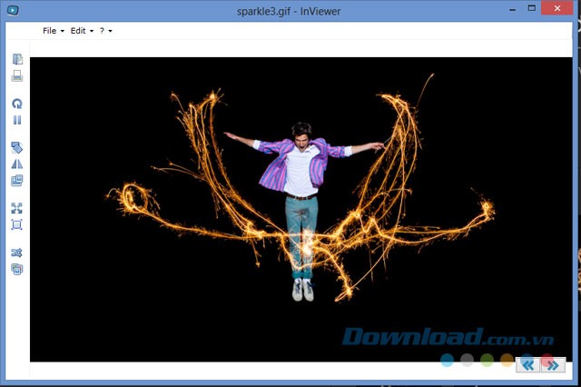 Phần mềm còn hỗ trợ xem ảnh động