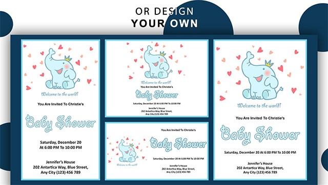 Làm thiệp điện tử sáng tạo theo phong cách của riêng bạn với Invitation Card Maker