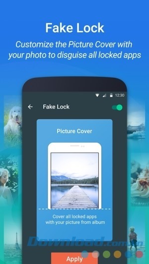IObit Applock cho Android tạo khóa giả