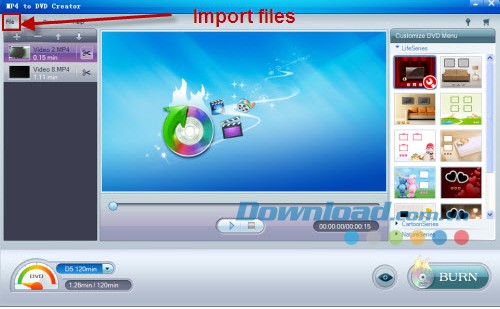 iOrgsoft MP4 to DVD Creator