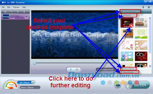 iOrgsoft MPG to DVD Creator