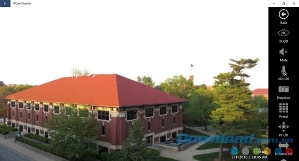 IPCam Monitor cung cấp hình ảnh rõ nét với nhiều tính năng hữu ích