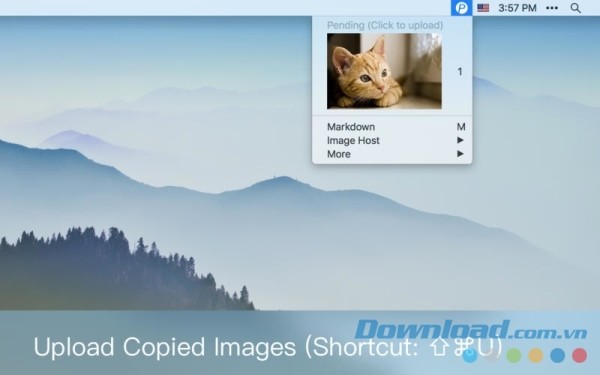 iPic cho Mac rất tiện kết nối trên thanh trạng thái