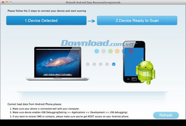 iPubsoft Android Data Recovery cho Mac