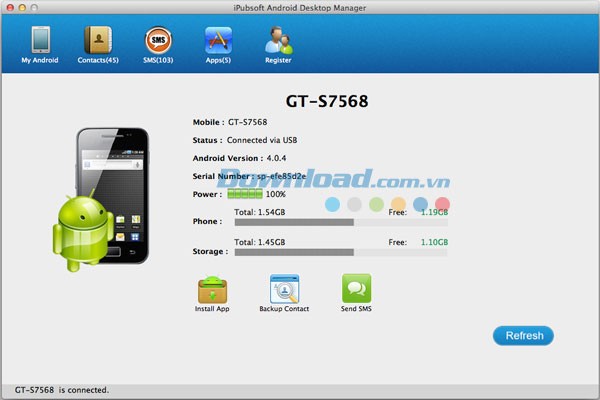 iPubsoft Android Desktop Manager cho Mac