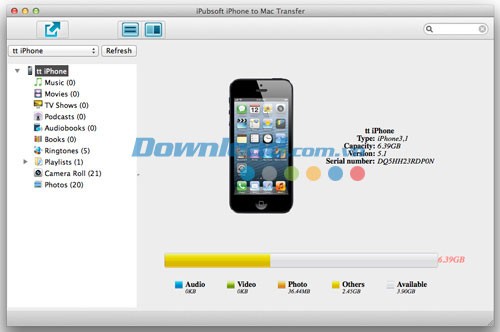 iPubsoft iPhone to Mac Transfer