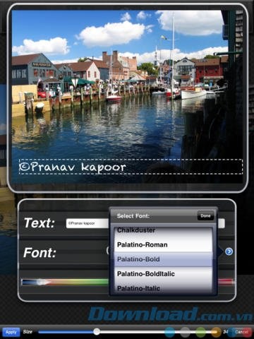 Chèn text vào ảnh