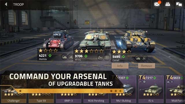 Chỉ huy một đội xe tăng hùng mạnh và trang bị cho chúng những vũ khí tối tân nhất