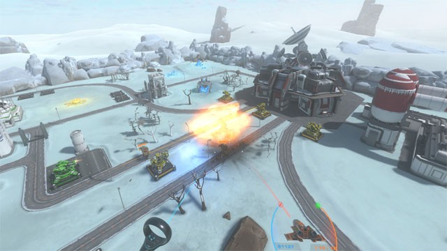 Kẻ thù của bạn trong Iron Guard VR game là đám robot nổi loạn và điều kiện sinh tồn khắc nghiệt