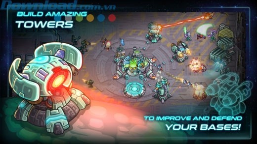 Xây các tháp phòng thủ mạnh mẽ