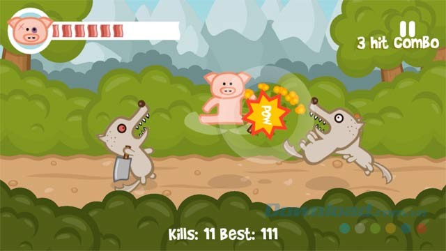 Chú lợn có võ nghệ đầy mình