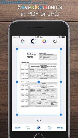 Lưu tài liệu quét dưới dạng file PDF hoặc ảnh JPEG