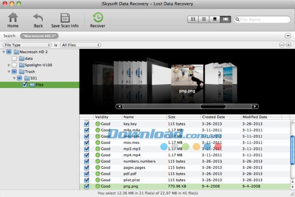 iSkysoft Data Recovery for Mac