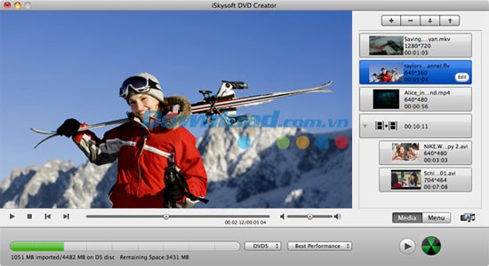 iSkysoft DVD Creator for Mac