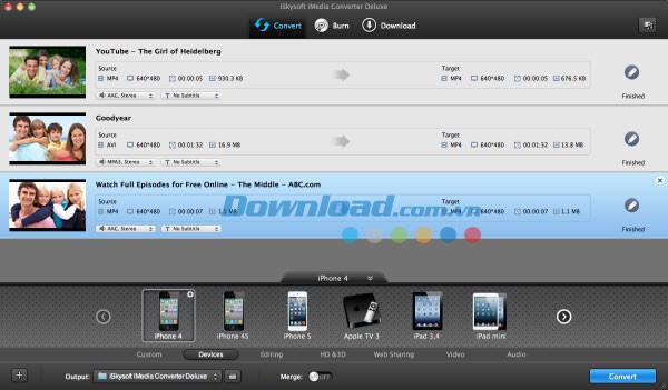 iSkysoft iMedia Converter Deluxe for Mac