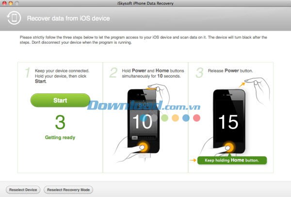 iSkysoft iPhone Data Recovery for Mac