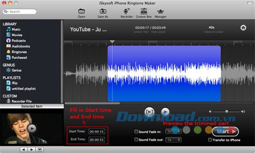 iSkysoft iPhone Ringtone Maker for Mac