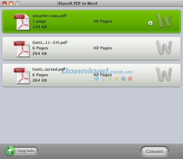 iSkysoft PDF to Word for Mac