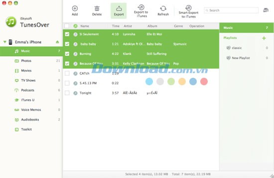 iSkysoft TunesOver for Mac