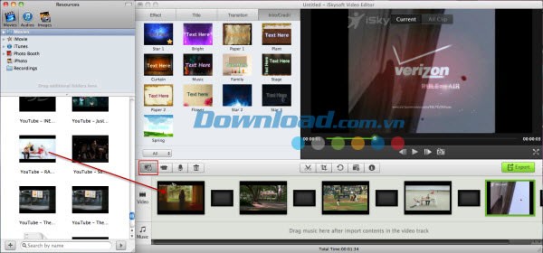 iSkysoft Video Editor for Mac