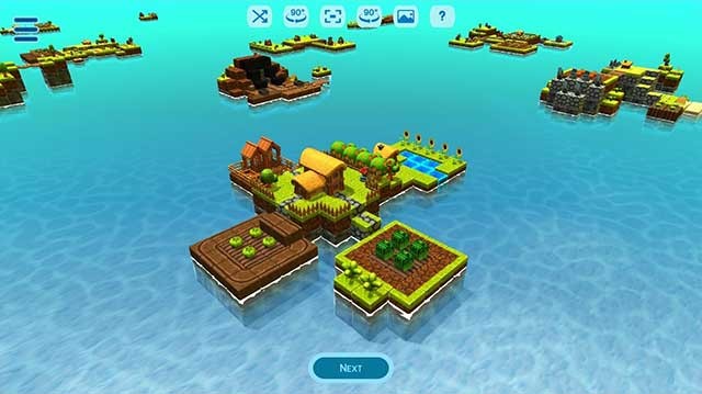 Island Farmer có lối chơi thư giãn, gần giống như các trò chơi ghép hình 3D