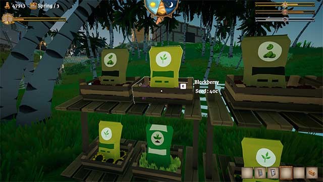 Bày bán các giống cây trồng và mặt hàng thiết yếu