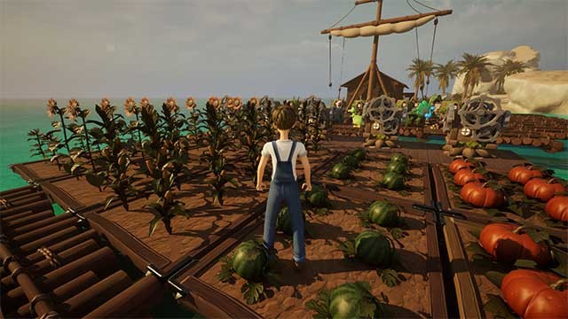 Trồng trọt và xây dựng để sinh tồn trên đảo