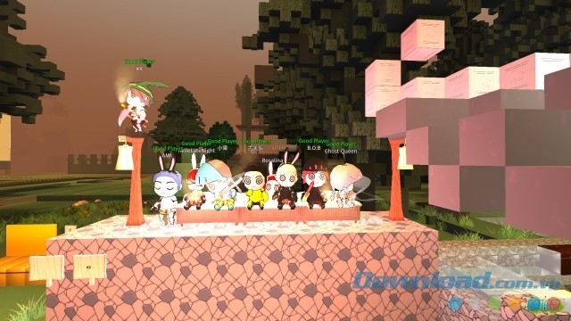 Tham gia lập hội với những người chơi khác trong game nhập vai trực tuyến nhiều người chơi Islet Online cho PC