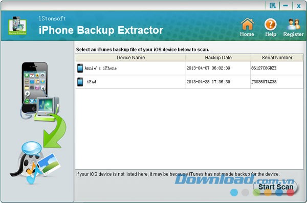 iStonsoft iPhone Backup Extractor