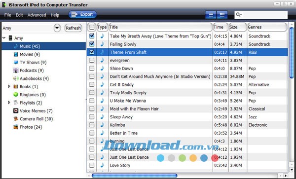 iStonsoft iPod to Computer Transfer