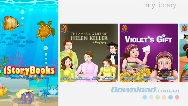 Giao diện chính của iStoryBook