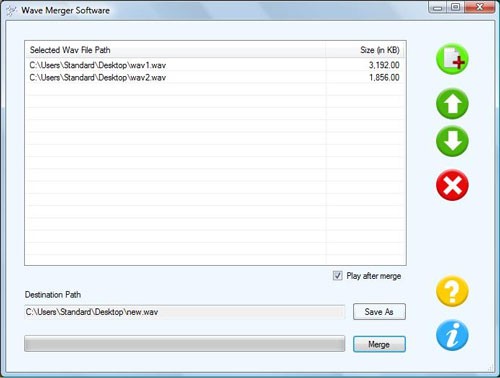 WAVE Merger Software