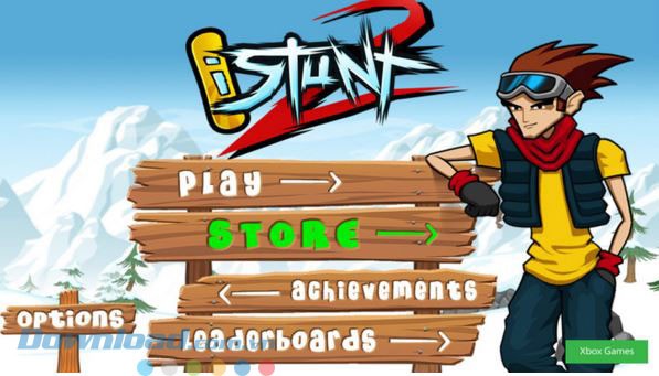 Màn hình chính của game iStunt 2