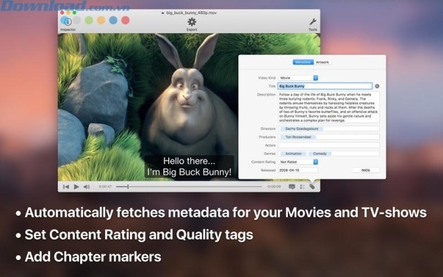 tự động gắn metadata