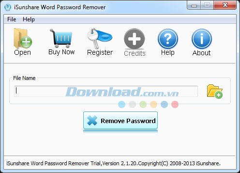 iSunshare Word Password Remover