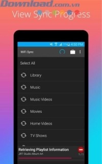 Xem quá trình đồng bộ