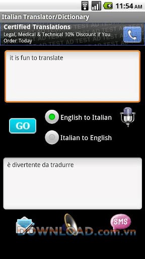 Italian Translator/Dictionary For Android
