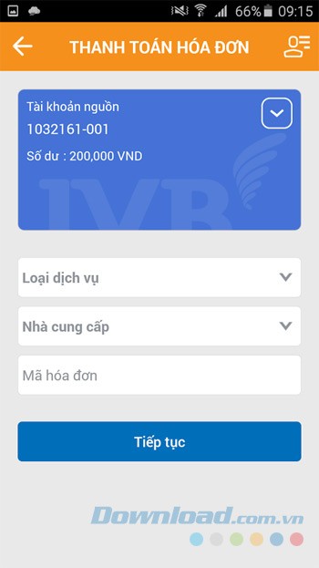 Thanh toán hóa đơn