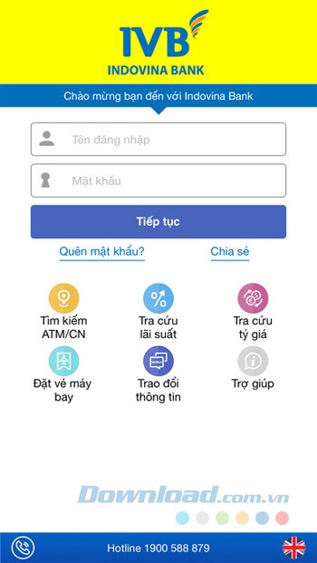 Đăng ký IVB Mobile Banking