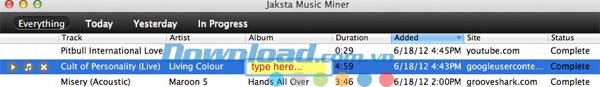 Jaksta Music Miner for Mac