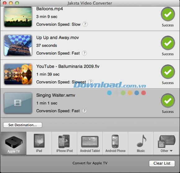 Jaksta Video Converter for Mac