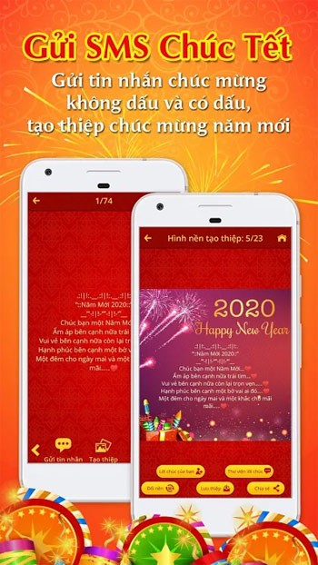 Gửi SMS chúc Tết